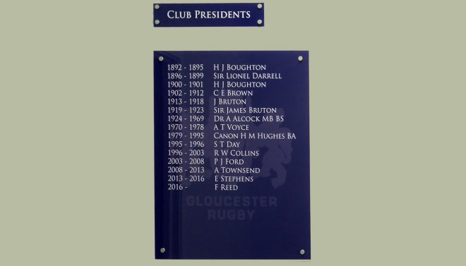 Club Presidents, 1892-2018