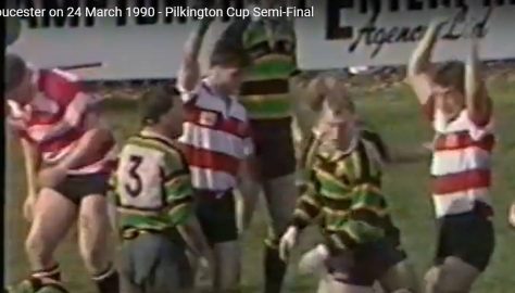 1990 - 24 March;  Nothampton v Glos;  Pilkington Cup Semi-Final