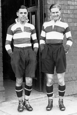 Bob and his younger brother England full back Bill Hook