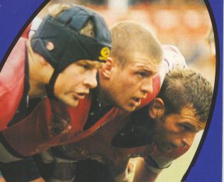 The Gloucester front row of Deacon, Fortey and Windo take on Bedford at Kingsholm 7/11/98