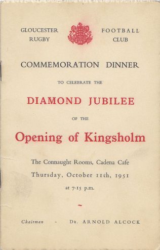 1951: Diamond Jubilee Dinner