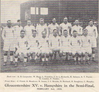 From programme of 1934 County Championship Final