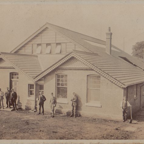 The original clubhouse, in 1905