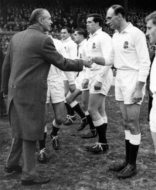 Shaking hands with the prime minister Twickenham 1964