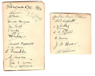1934 Team Autographs
